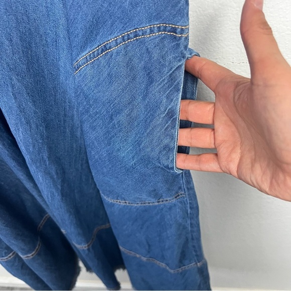 Anthropology Pilcro Sleeveless Halter Swing Denim Midi
Dress Size Small NWT - Picture 7 of 14